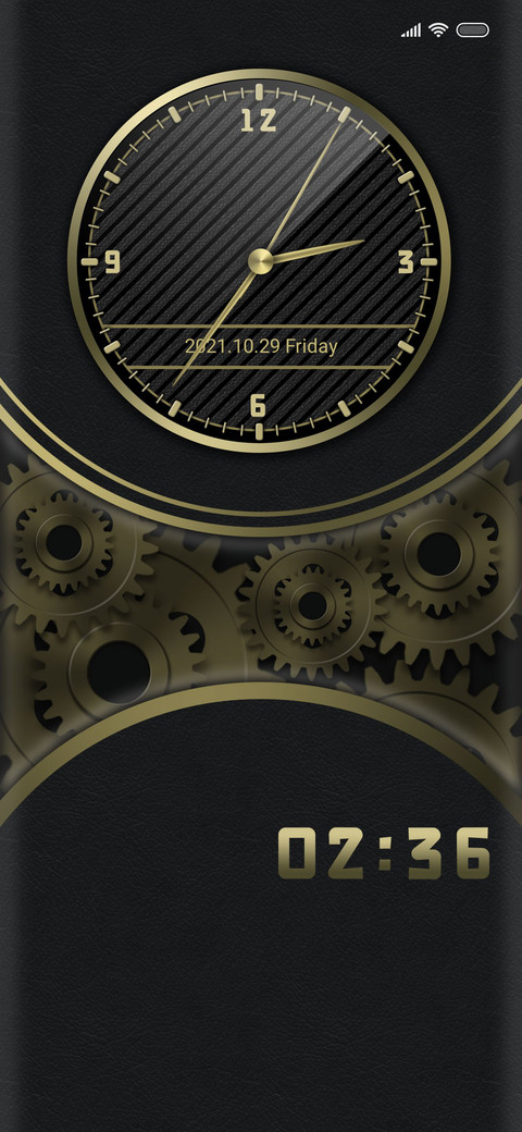 Gear clock screenshot