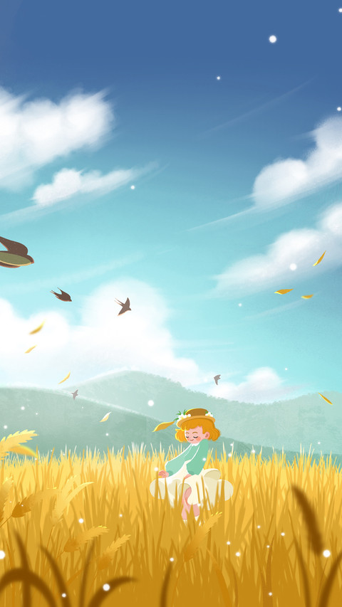 A Girl Dancing in the Golden Wheat Field screenshot