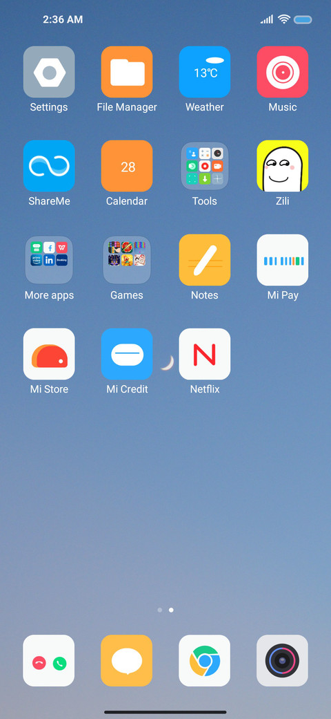 sky blue screenshot