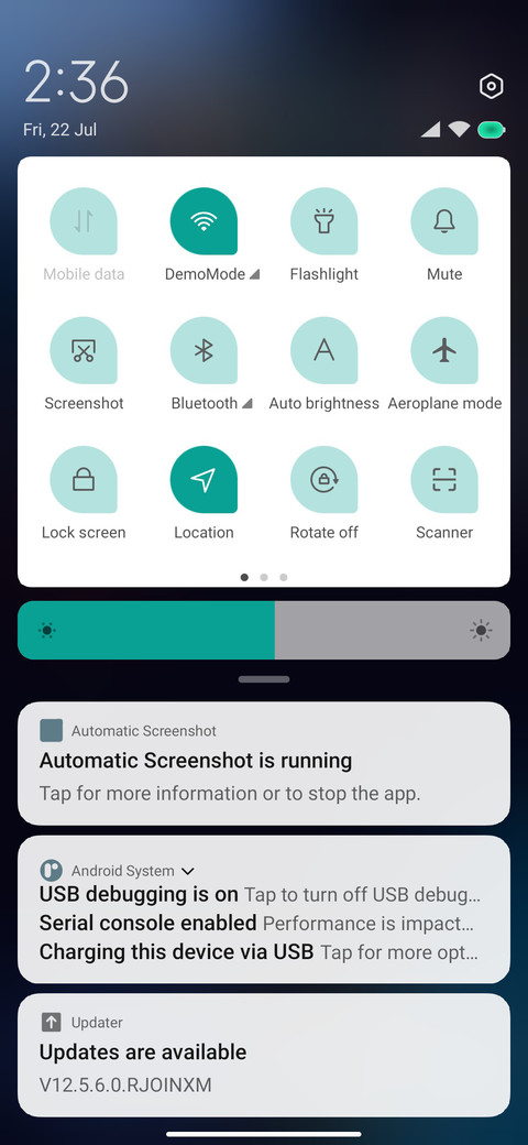 Android 13 screenshot