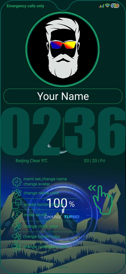 Big Clock v11 Göl Blue screenshot