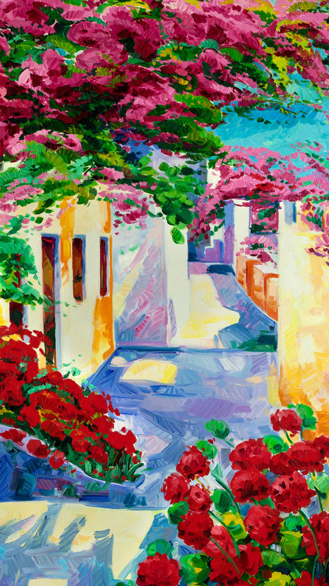 Landscape oil painting screenshot