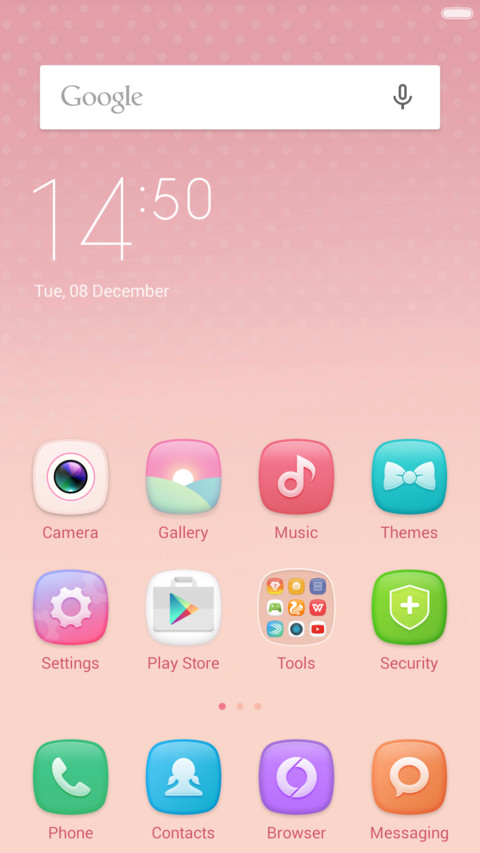 MIUI 7-Pink Blush screenshot