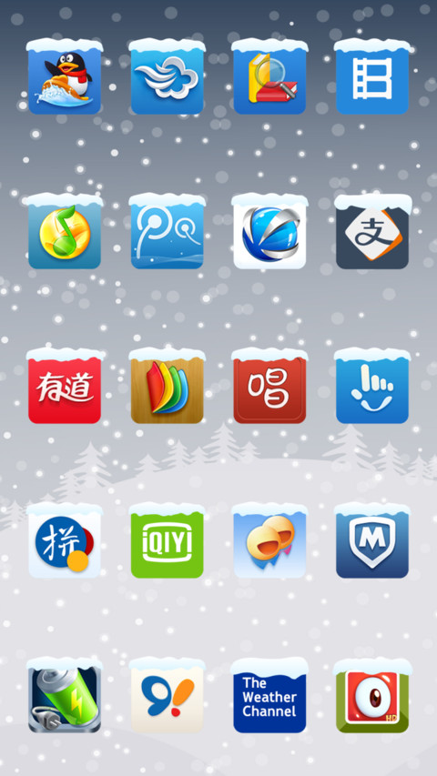 Flat Candy Winter v6 XTS screenshot
