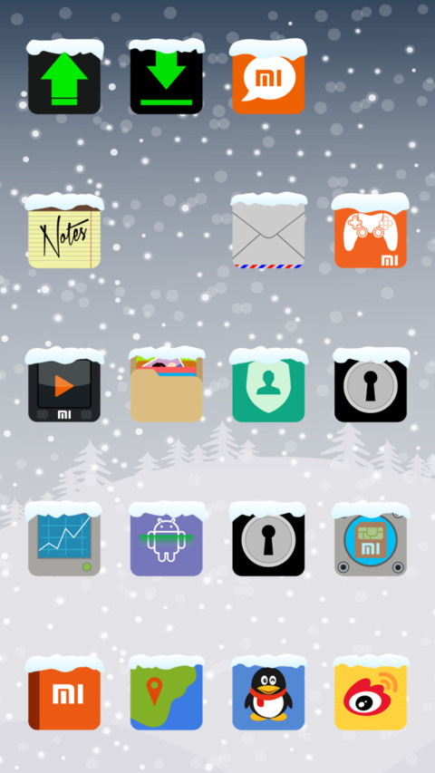 Flat Candy Winter v6 XTS screenshot