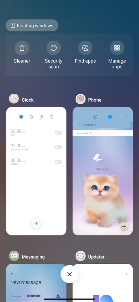 Gold gradient screenshot