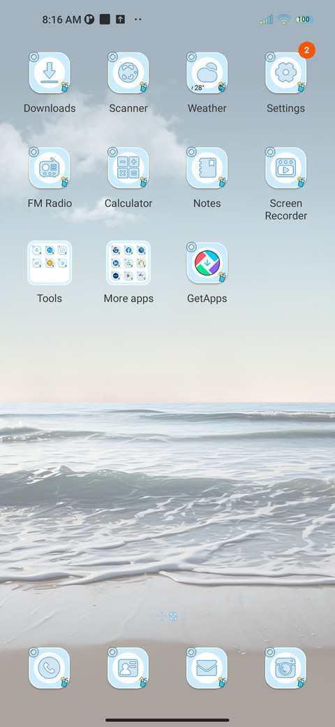 Peaceful beach screenshot