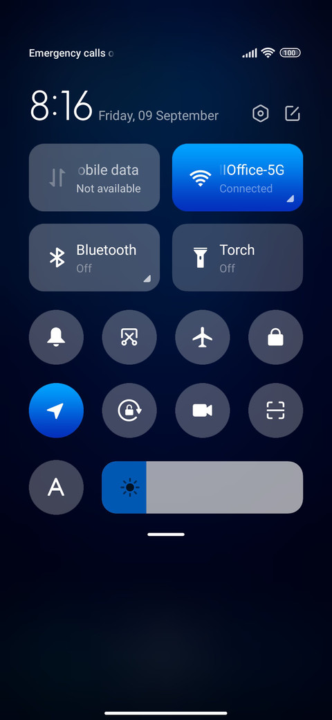 Techy UI screenshot