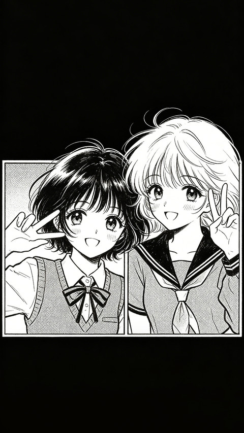 黑白漫画壁纸太权威了 screenshot