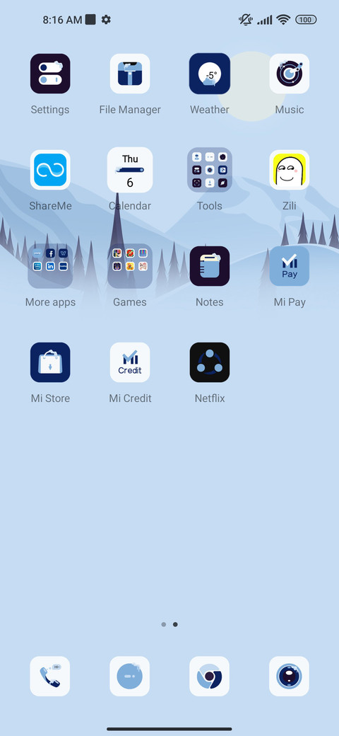 Winter view screenshot