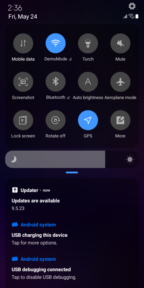 One UI DARK_DWM19 screenshot