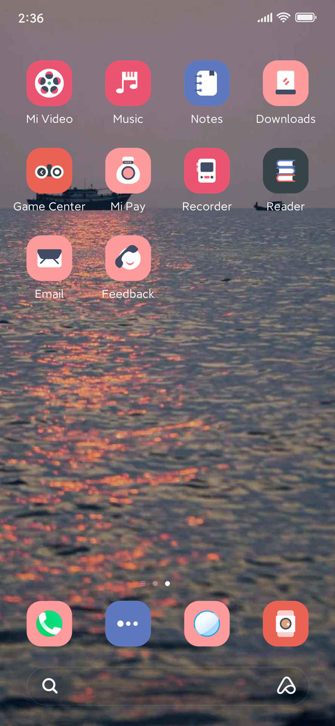 The sunset over  screenshot
