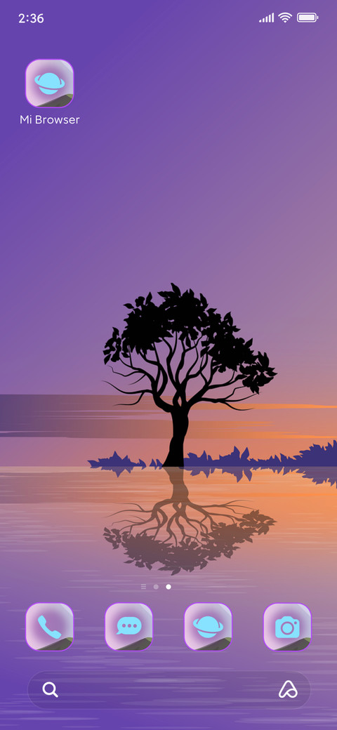 pastel violet screenshot