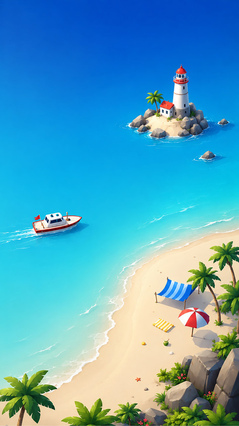 Tropical Island Lighthouse screenshot