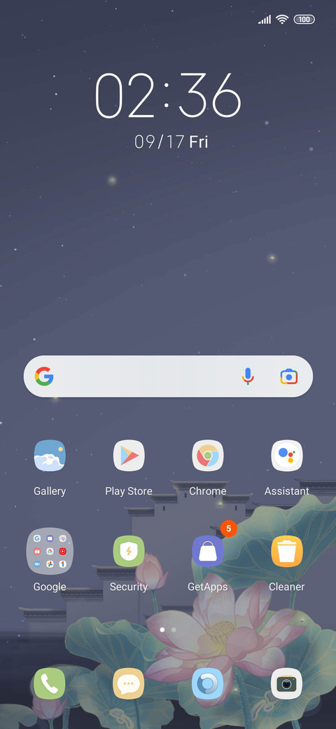 moon and flowers screenshot
