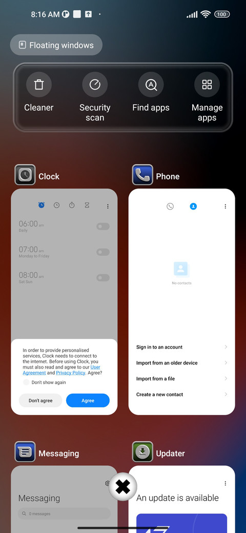 My stel v12 screenshot