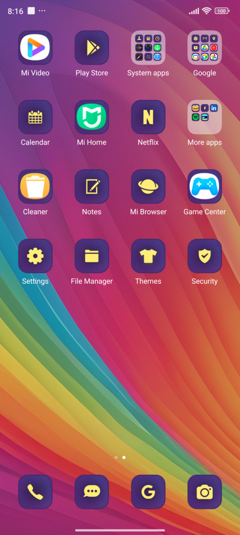 colorful rainbow screenshot
