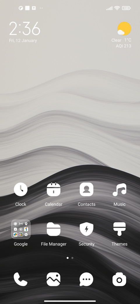 Gray ripple screenshot