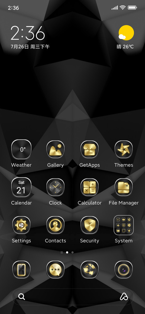 Minimal Black Geo screenshot