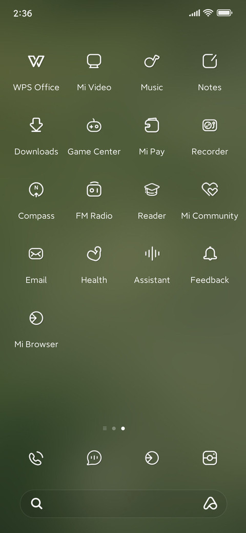 Seasonal calendar screenshot