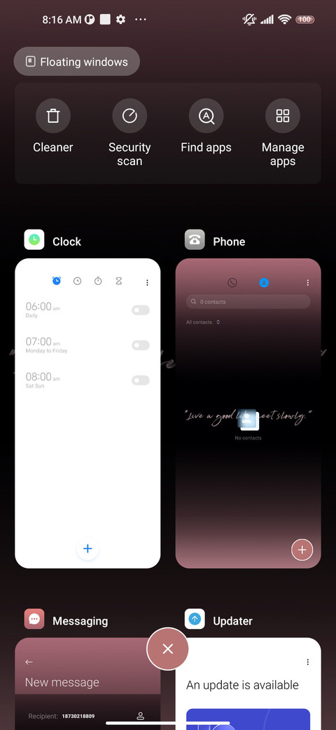 Pink Black Smart screenshot