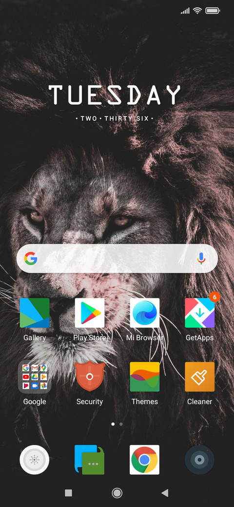Lion Dark V10 screenshot