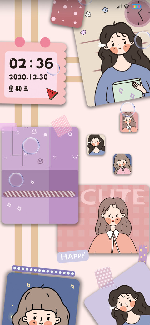 贴纸精致猪猪女孩 screenshot