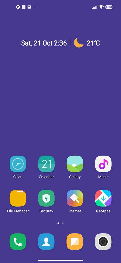 I purple screenshot