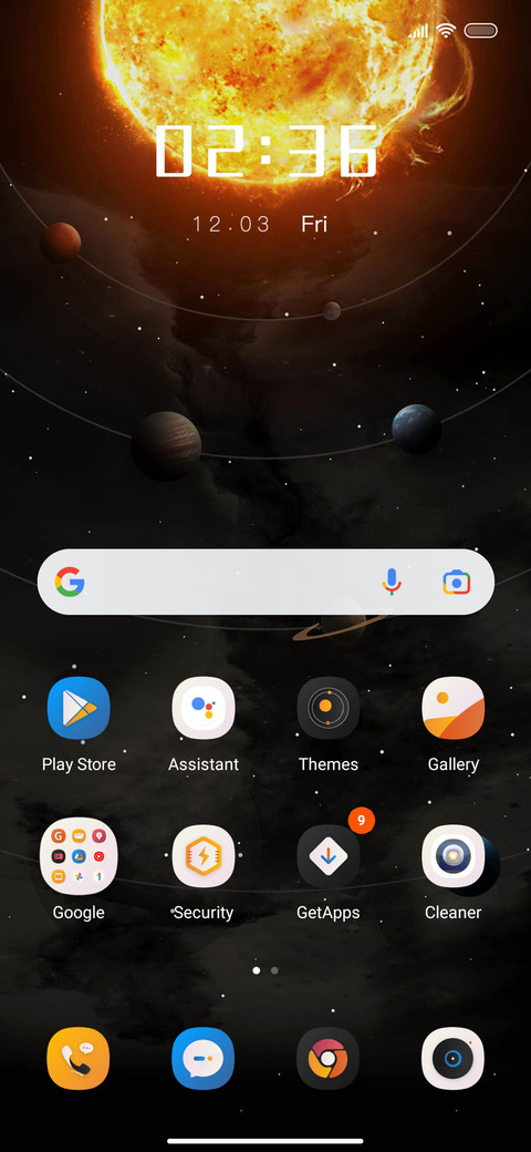 Star field screenshot