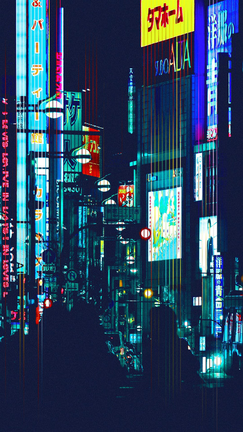 唯美滤镜城市夜景壁纸图片 screenshot
