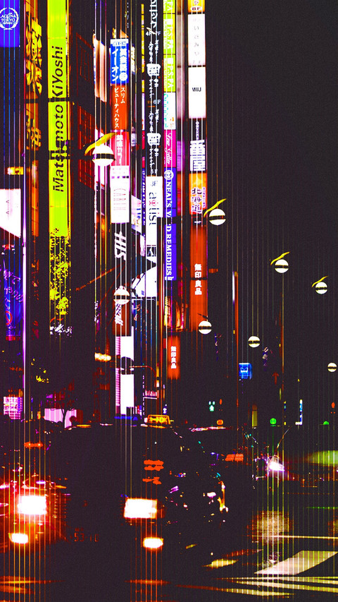 唯美滤镜城市夜景壁纸图片 screenshot