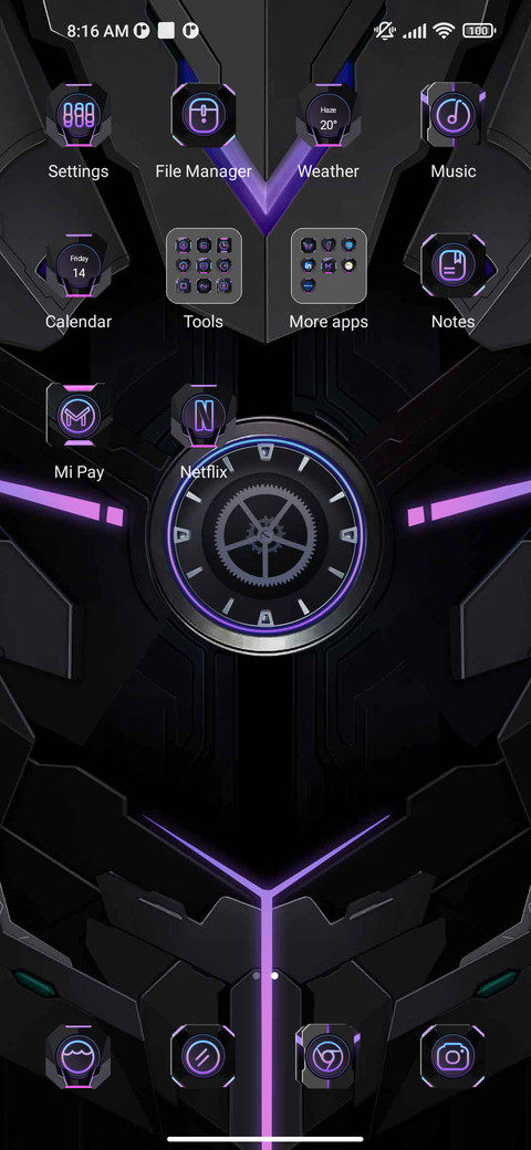 Cool black mecha screenshot