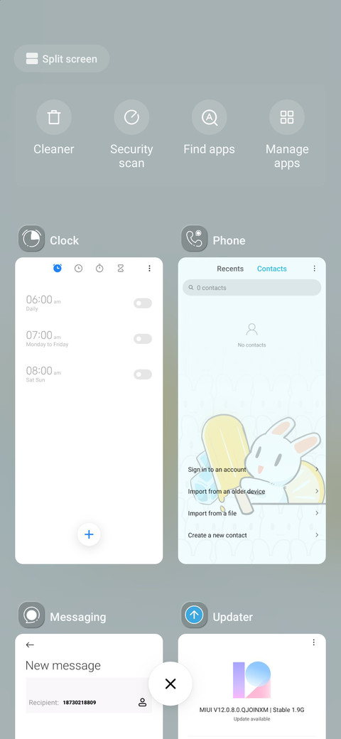Acrylic rabbit screenshot