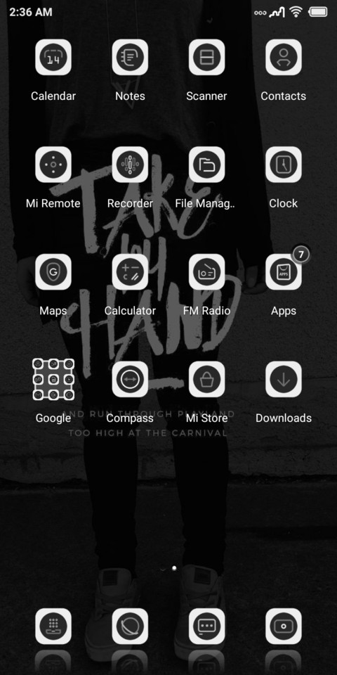 Dark White screenshot