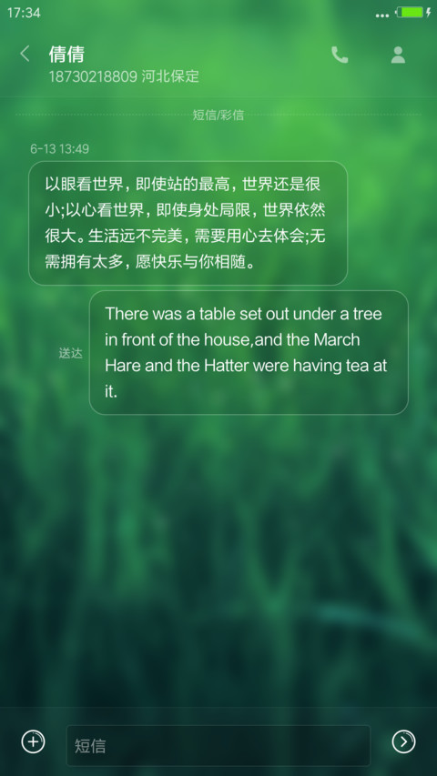 绿色iOS动态雨滴（系统真密码） screenshot