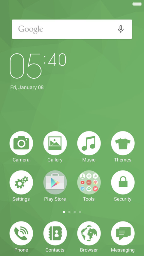  IN Flat Theme screenshot