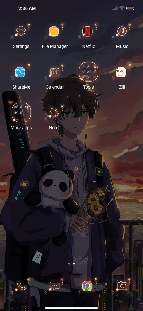 setting sun screenshot