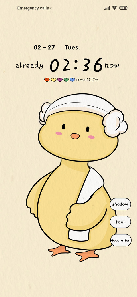 Bathing duck screenshot