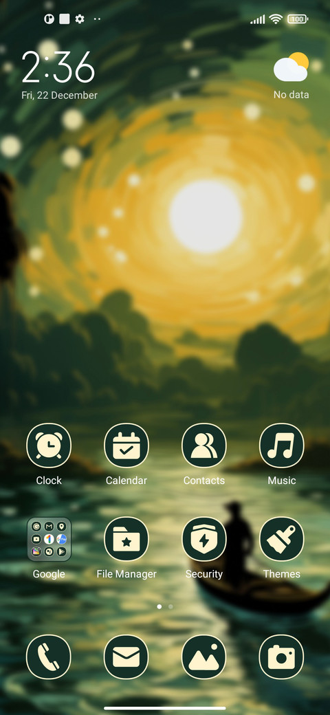 Calm lake surface screenshot
