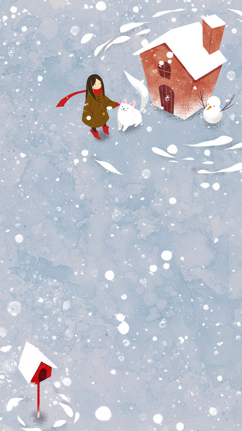 女孩与小雪人 screenshot