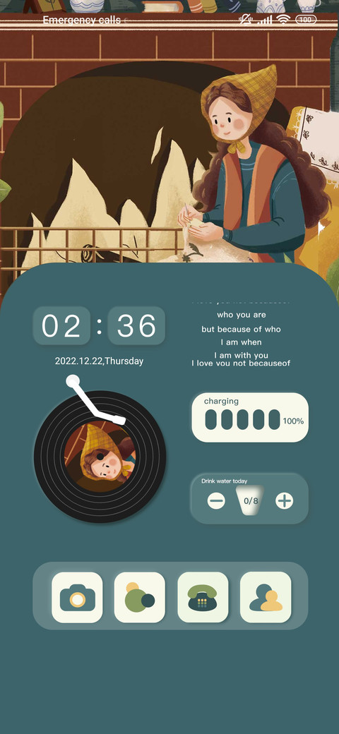 Warm fireplace screenshot