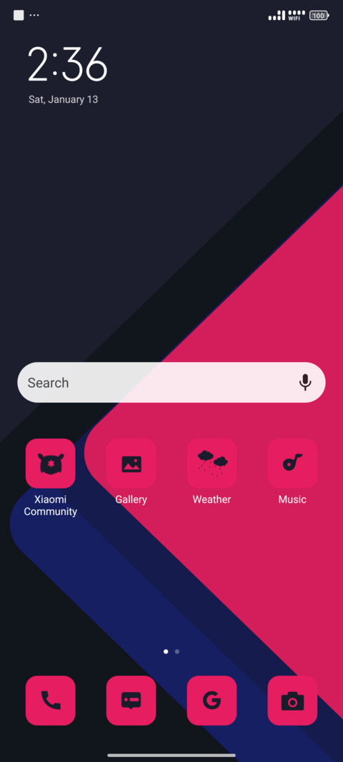 Geometric screenshot