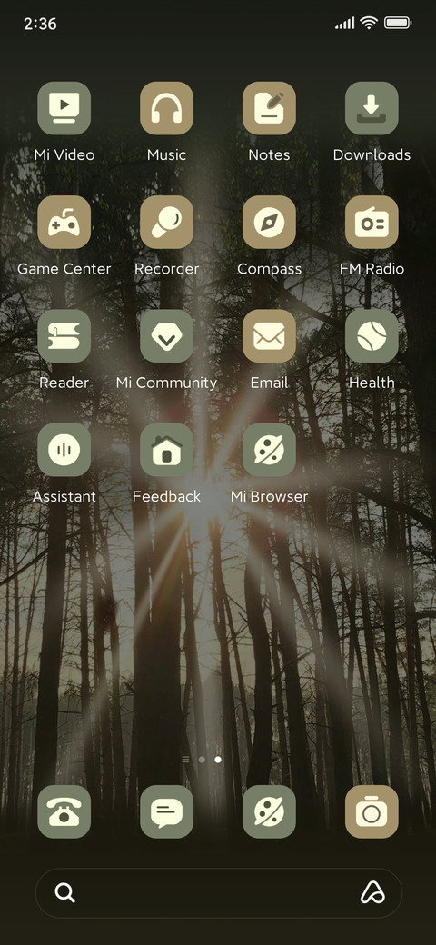 Natural forest screenshot