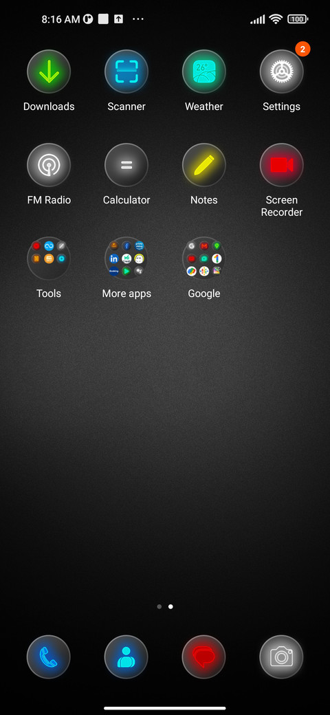 neon dark screenshot