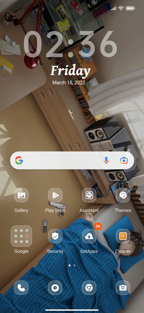 Stock Android screenshot