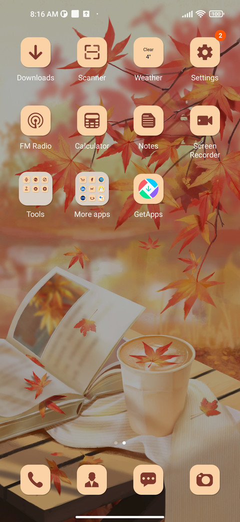 Red leaves screenshot