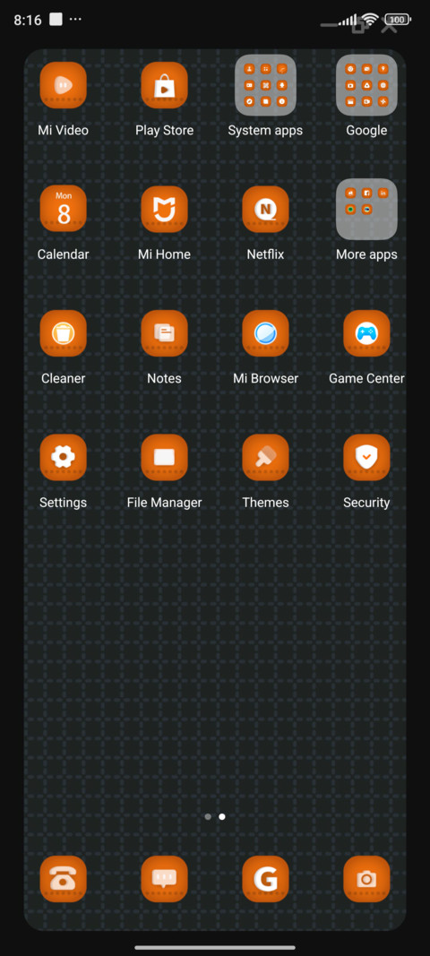 Retro block keypad screenshot