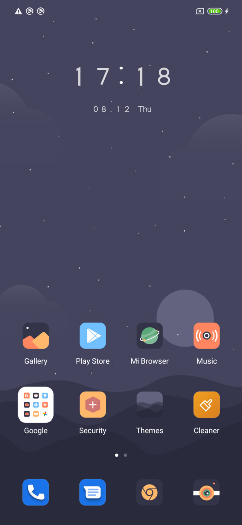 Minimalist waves screenshot