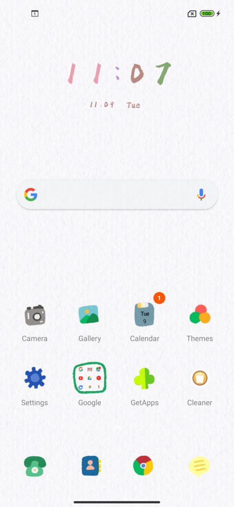 Good luck text screenshot