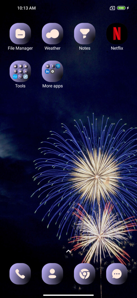 Fireworks Blue screenshot